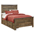 Trinell Bookcase Bed with 2 Storage Drawers Ash-B446B16