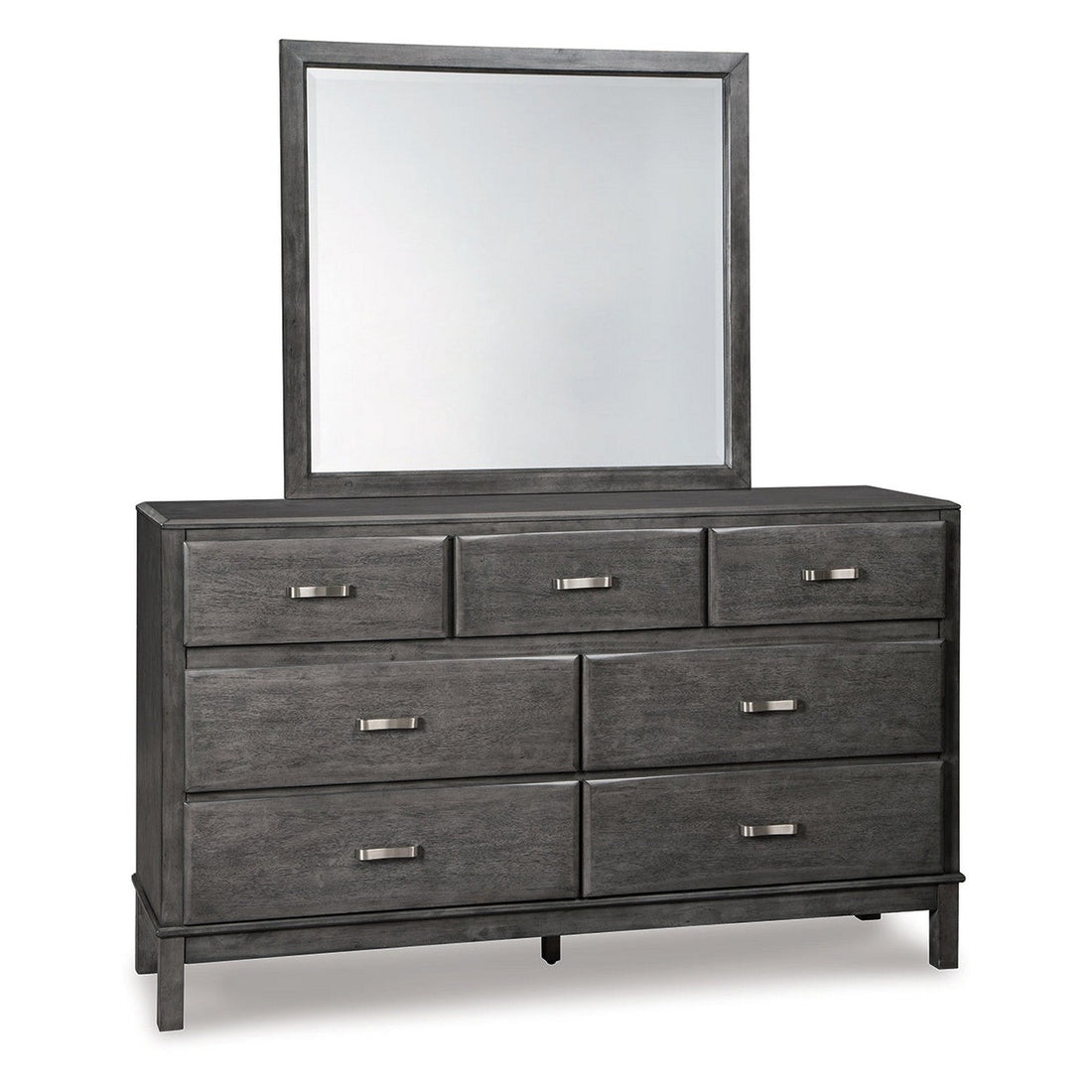 Caitbrook Full Storage Bed with Mirrored Dresser Ash-B476B5