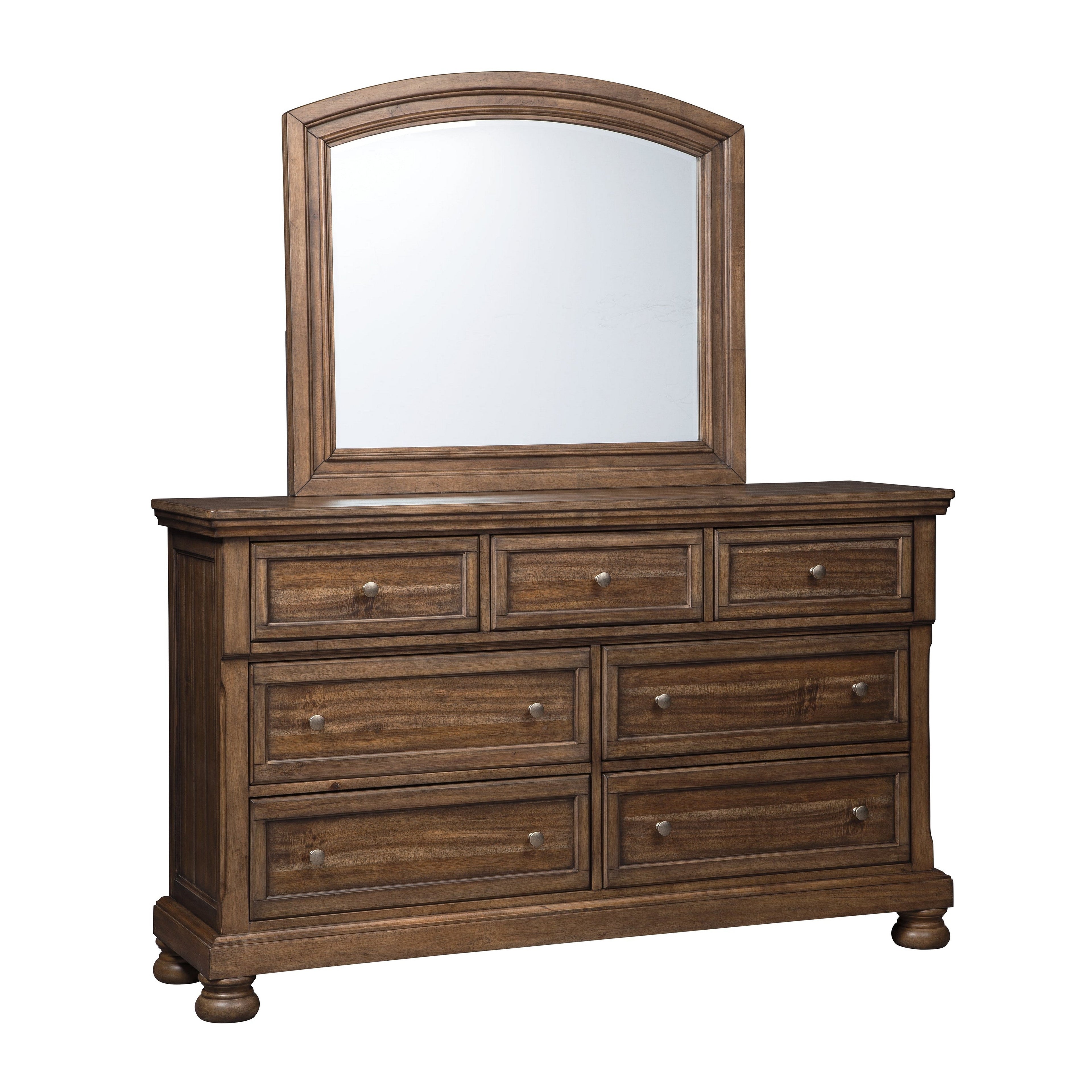 Flynnter Dresser and Mirror Ash-B719B1