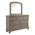 Lettner Dresser and Mirror Ash-B733B1