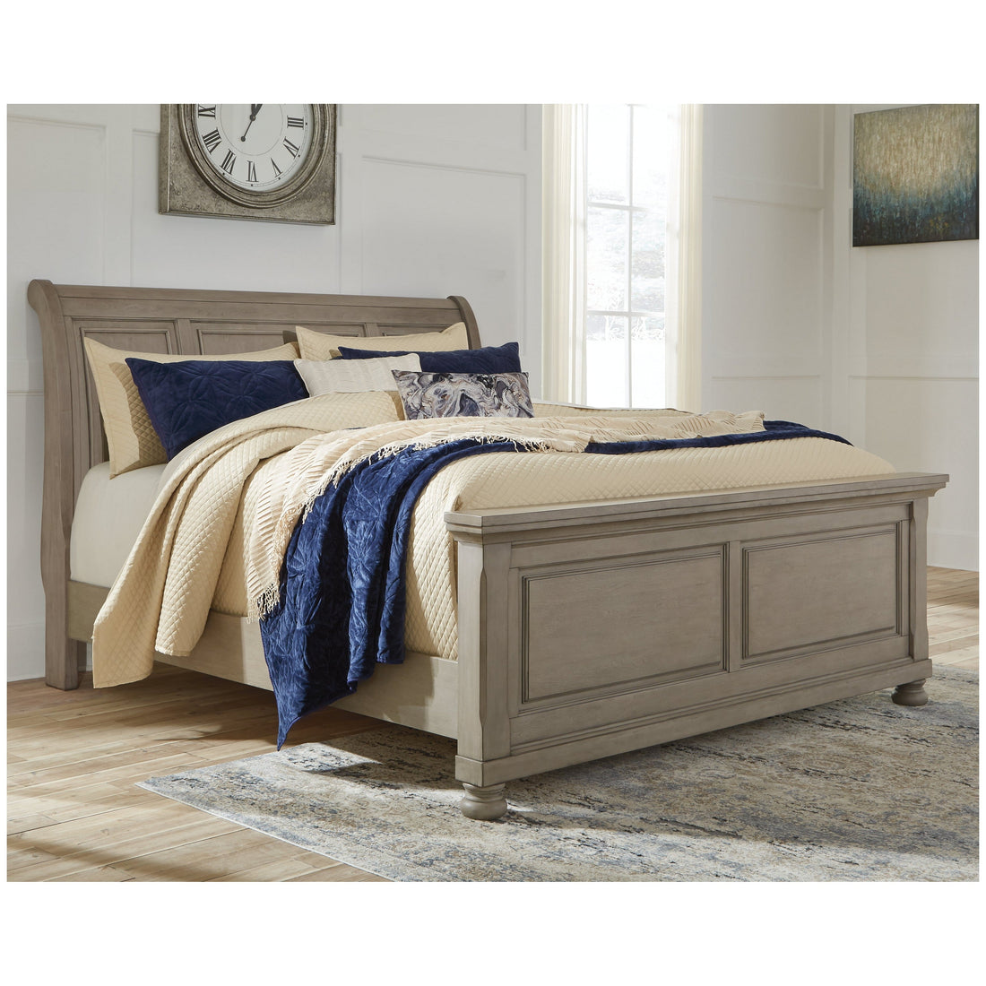 Lettner California King Sleigh Bed Ash-B733B36