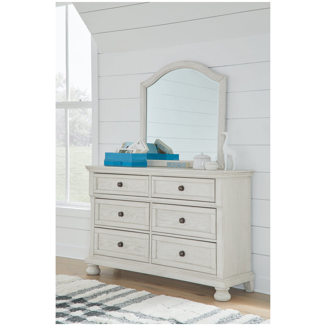 Robbinsdale Dresser and Mirror Ash-B742B10