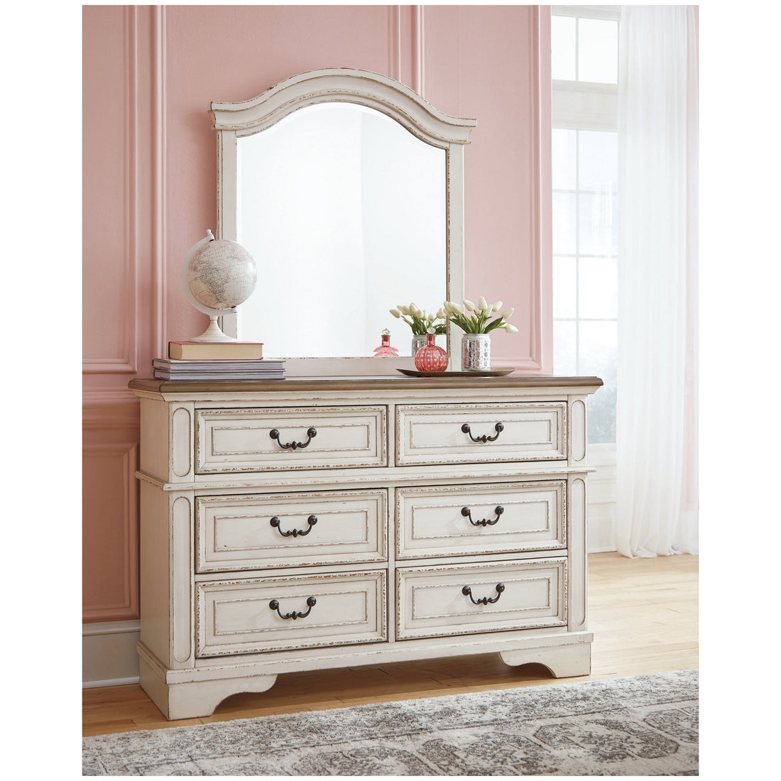 Realyn Dresser and Mirror Ash-B743B12