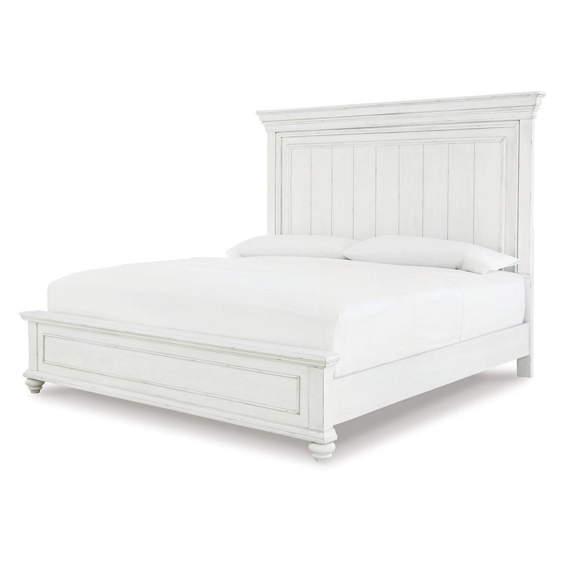 Kanwyn Queen Panel Bed with Dresser and Mirror Ash-B777B3