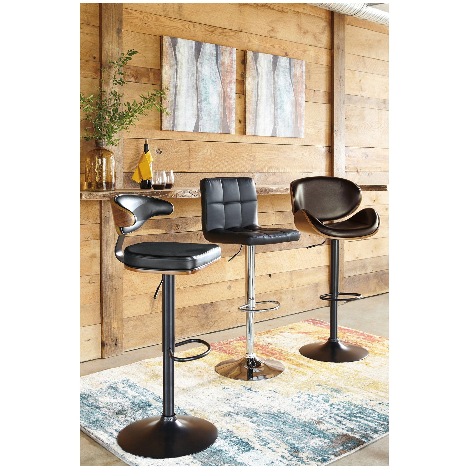 Bellatier Adjustable Height Bar Stool Ash-D120-330