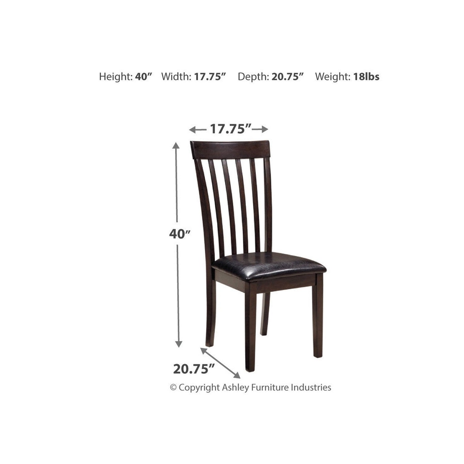 Hammis Dining Table with 2 Chairs Ash-D310D2