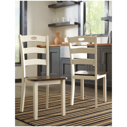 Woodanville Dining Table with 2 Chairs Ash-D335D4