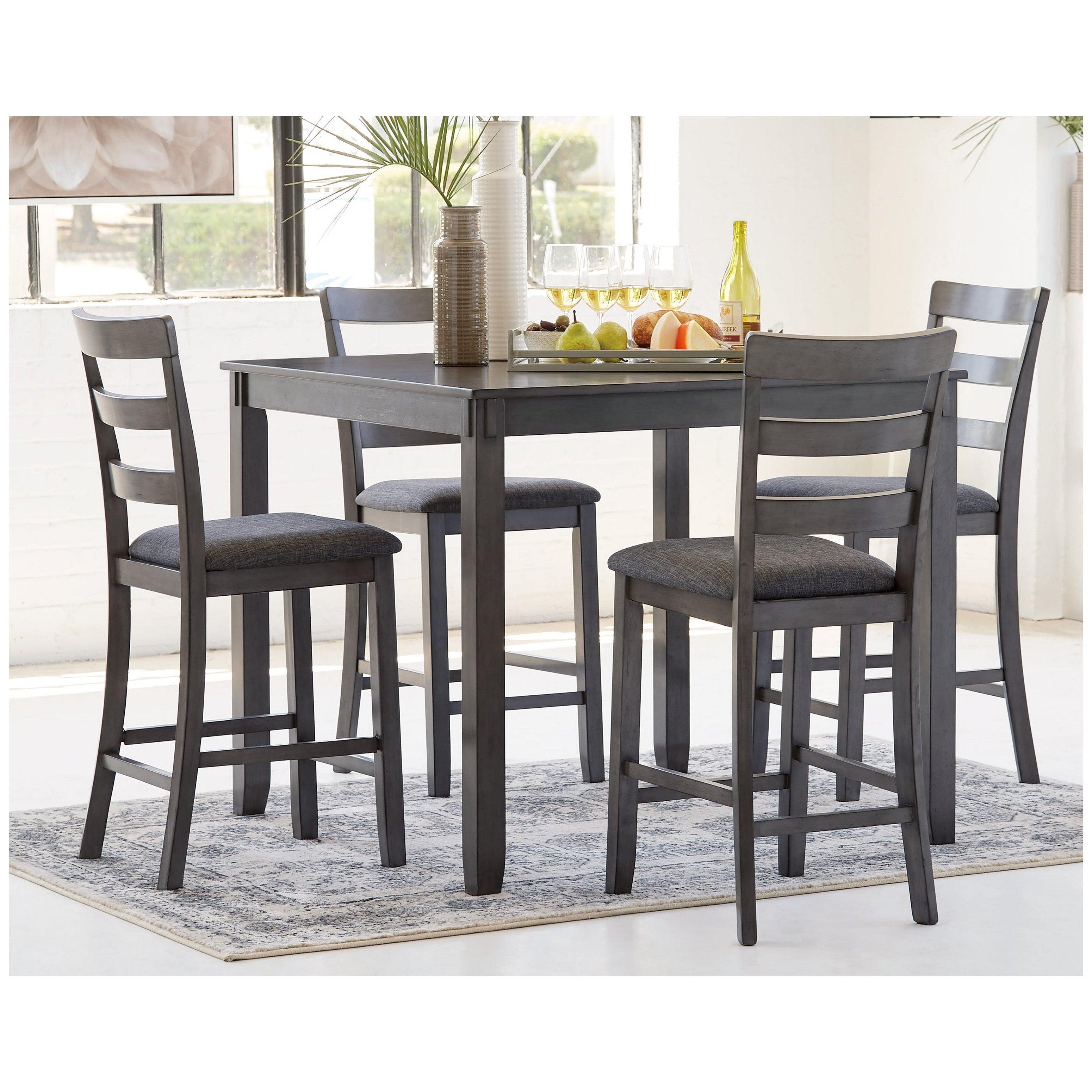 Bridson Counter Height Dining Table and Bar Stools (Set of 5) Ash-D383-223