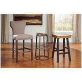 Glosco Bar Height Bar Stool Ash-D548-030