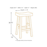 Glosco Bar Height Bar Stool Ash-D548-030