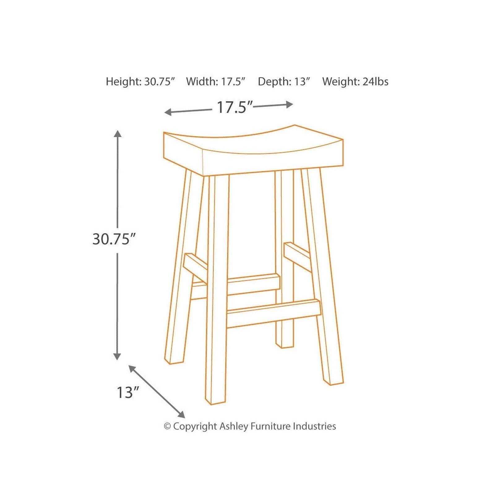 Glosco Bar Height Bar Stool Ash-D548-030