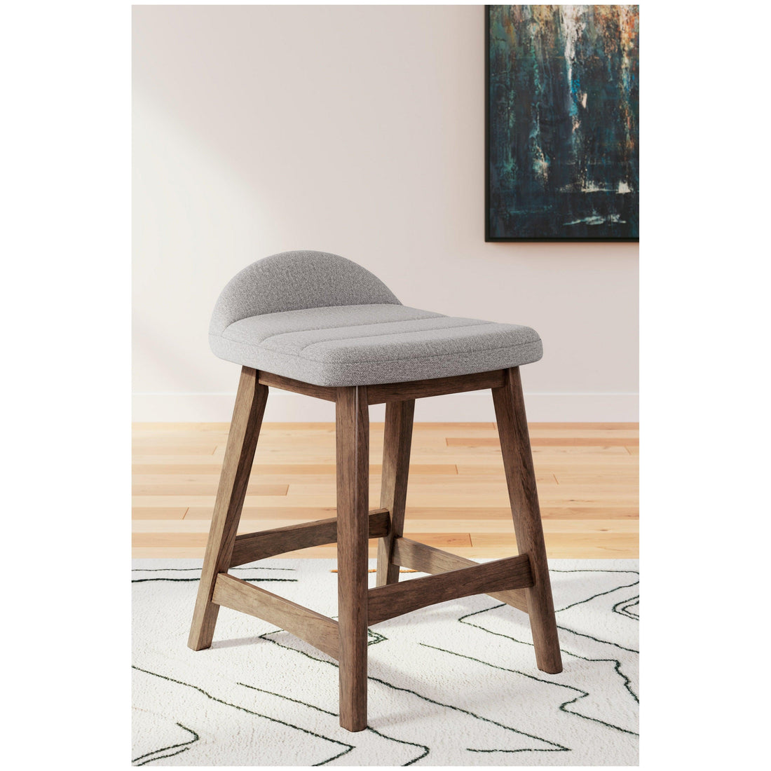 Lyncott Counter Height Bar Stool Ash-D615-124