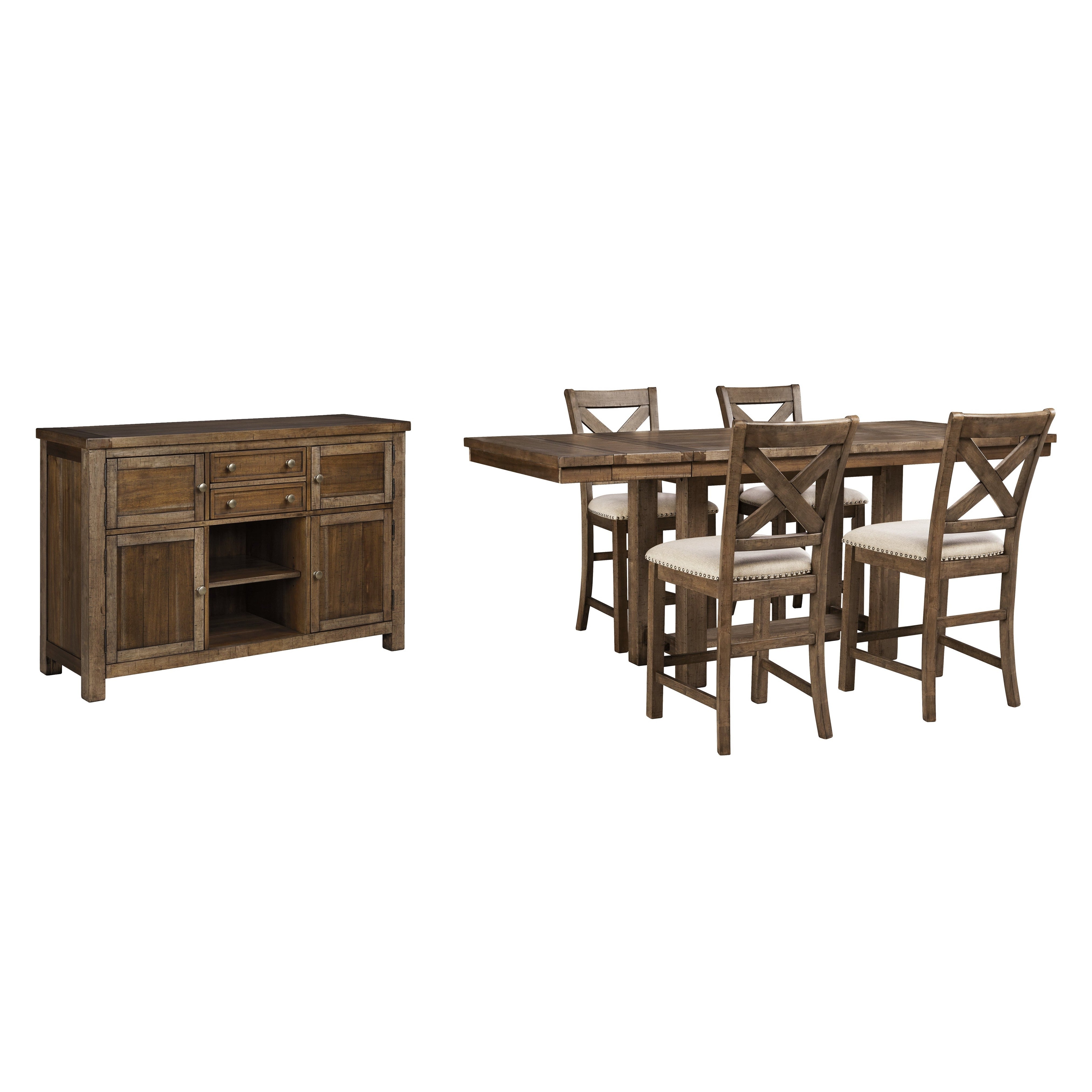 Ashley moriville best sale counter table