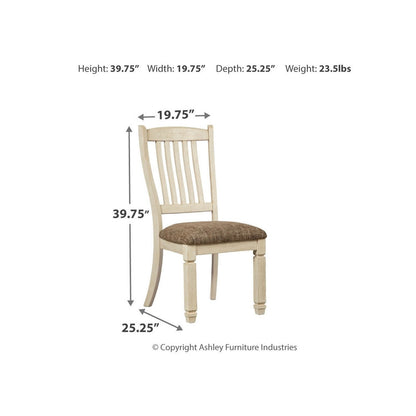 Bolanburg Dining Table with 2 Chairs and 2 Benches Ash-D647D7