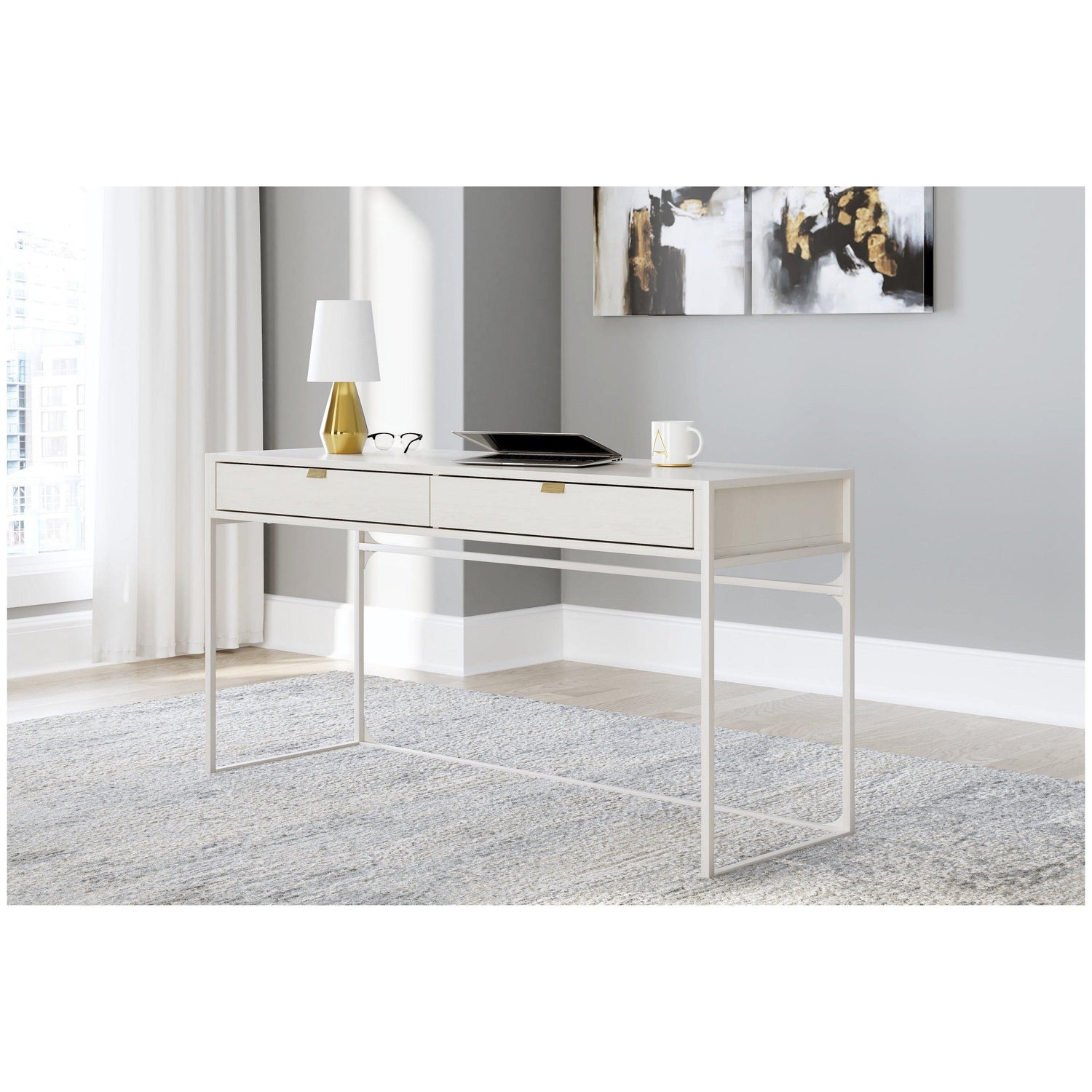 Deznee Home Office Desk Ash-H162-44