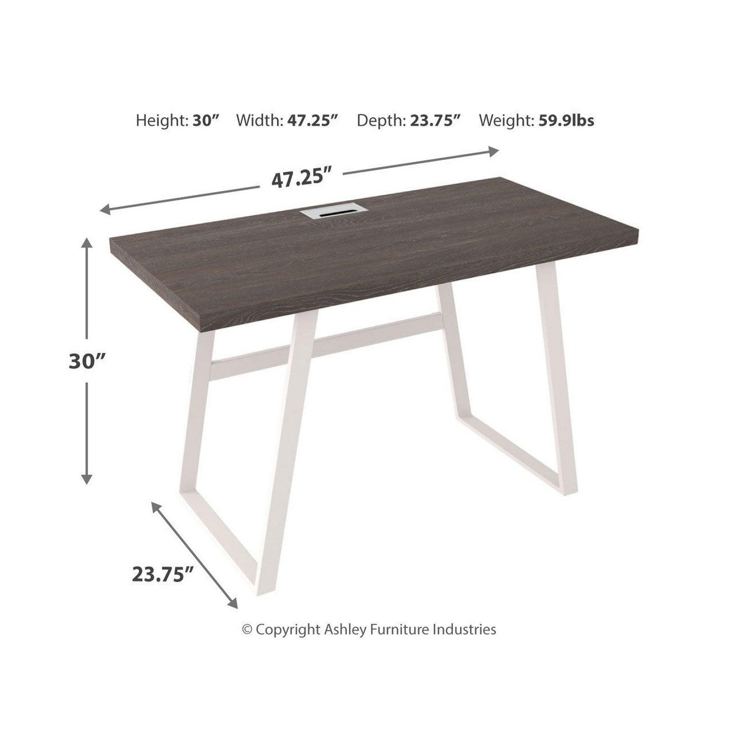 Dorrinson 47&quot; Home Office Desk Ash-H287-10