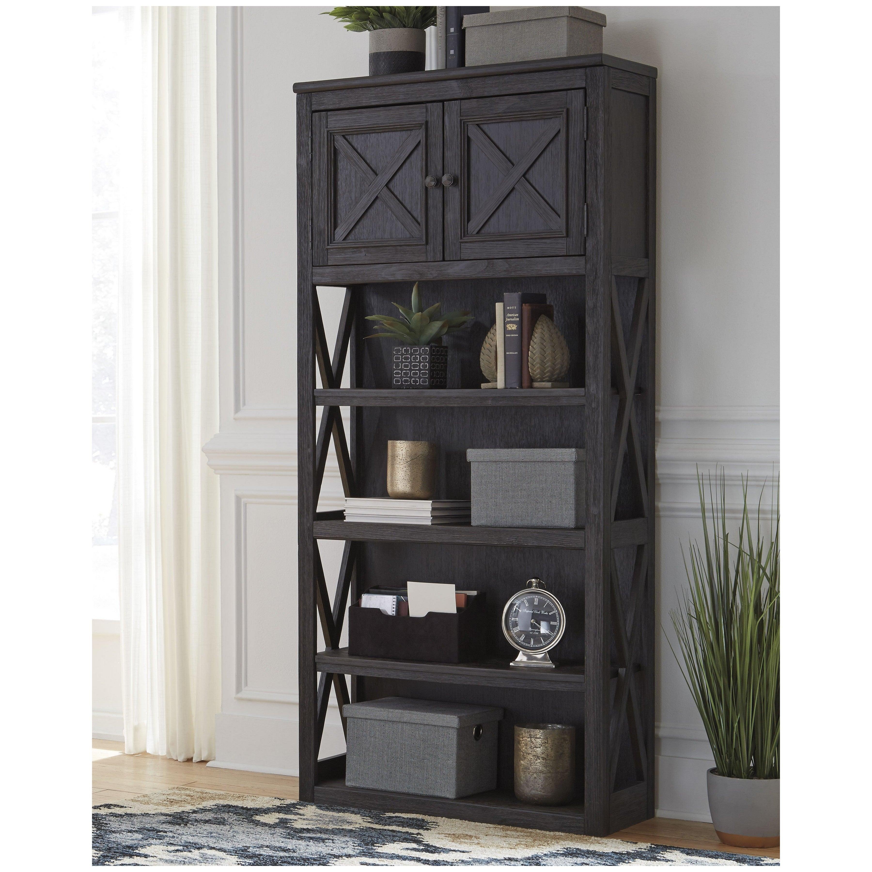 Tyler Creek 74&quot; Bookcase Ash-H736-17