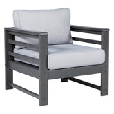 Amora Outdoor Sofa, 2 Lounge Chairs and Coffee Table Ash-P417P2