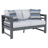 Amora Outdoor Loveseat with Cushion Ash-P417-835