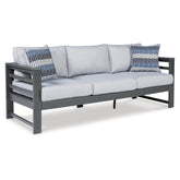 Amora Outdoor Sofa, 2 Lounge Chairs and Coffee Table Ash-P417P2