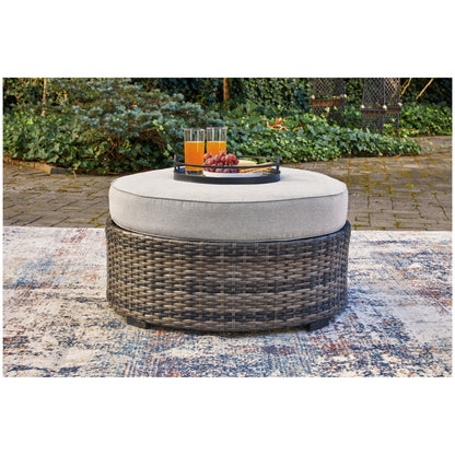 Harbor Court Ottoman with Cushion Ash-P459-814