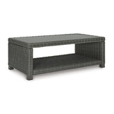 Elite Park Outdoor Sofa, 2 Lounge Chairs and Coffee Table Ash-P518P2