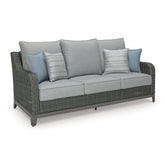 Elite Park Outdoor Sofa, 2 Lounge Chairs and Coffee Table Ash-P518P2