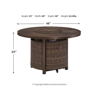 Paradise Trail Fire Pit Table Ash-P750-776