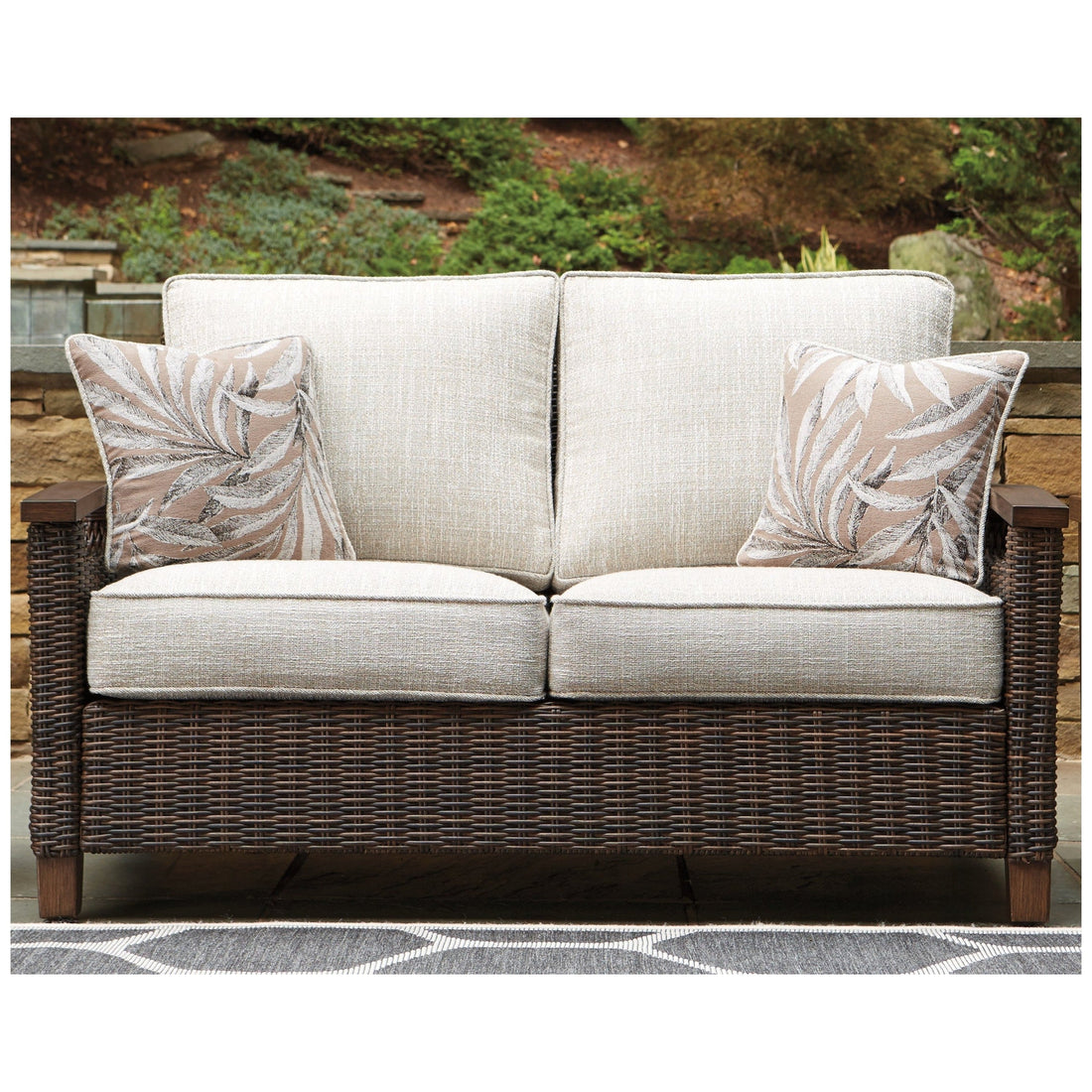 Paradise Trail Loveseat with Cushion Ash-P750-835