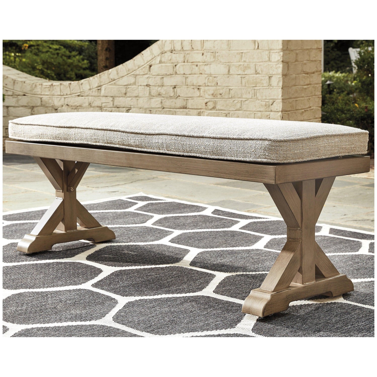 Beachcroft Bench with Cushion Ash-P791-600