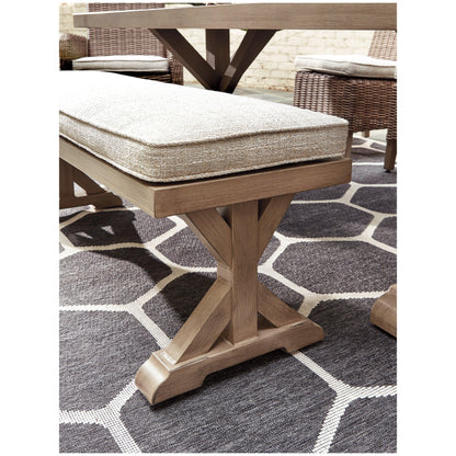 Beachcroft Bench with Cushion Ash-P791-600