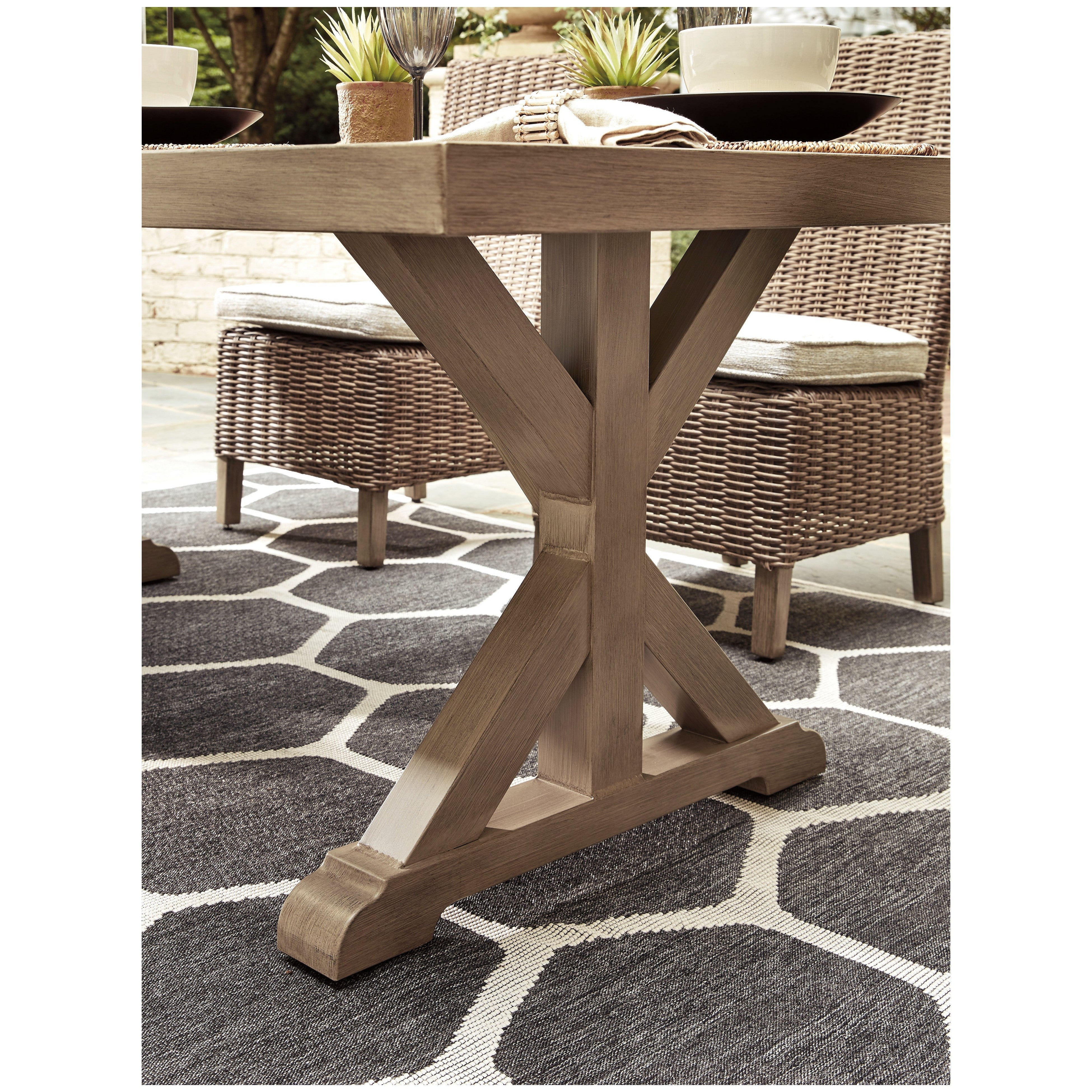 Beachcroft outdoor dining table deals and 6 chairs