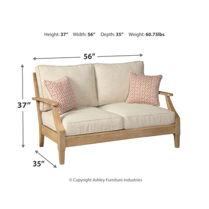 Clare View Loveseat with Cushion Ash-P801-835