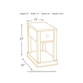 Breegin Chairside End Table Ash-T007-527