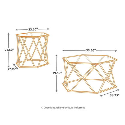 Madanere Table (Set of 3) Ash-T015-13