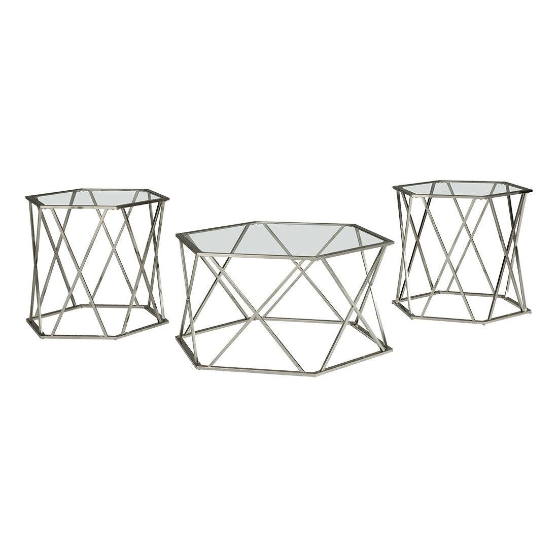 Madanere Table (Set of 3) Ash-T015-13