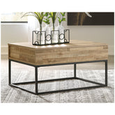 Gerdanet Lift-Top Coffee Table Ash-T150-9