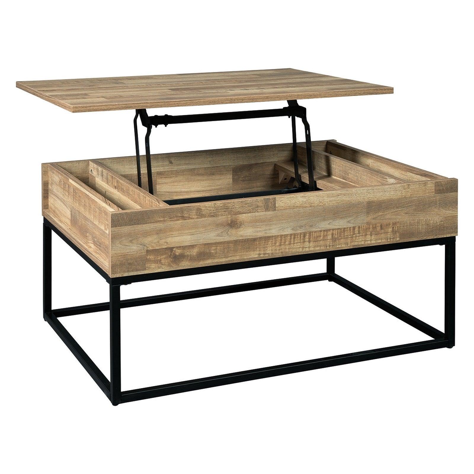 Gerdanet Lift-Top Coffee Table Ash-T150-9