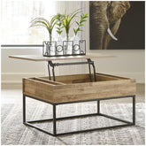 Gerdanet Lift-Top Coffee Table Ash-T150-9