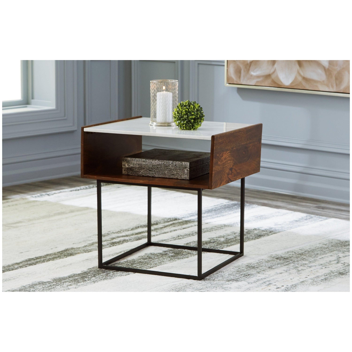 Rusitori End Table Ash-T169-3