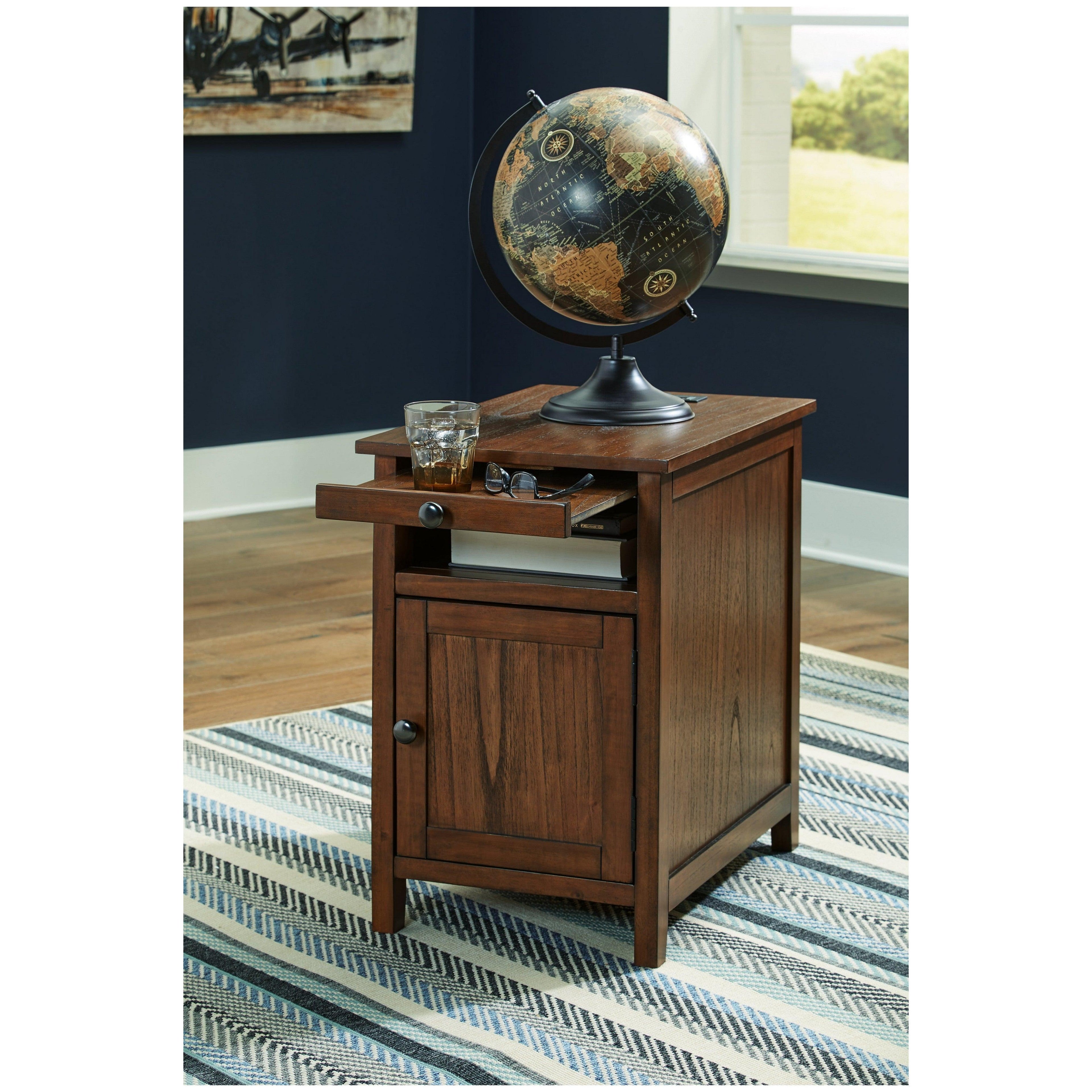 Treytown Chairside End Table Ash-T300-217