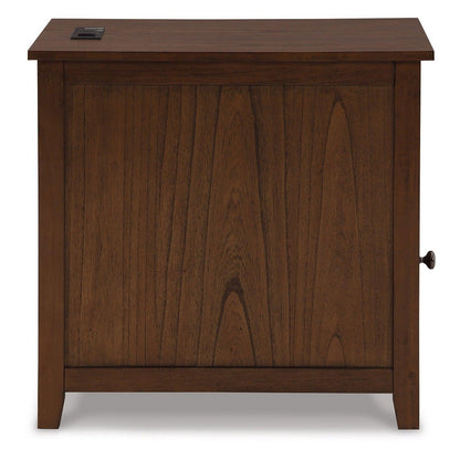 Treytown Chairside End Table Ash-T300-217