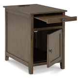 Treytown Chairside End Table Ash-T300-217