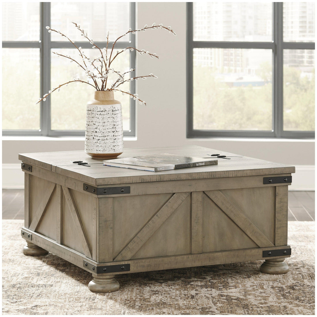 Aldwin Coffee Table With Storage Ash-T457-20