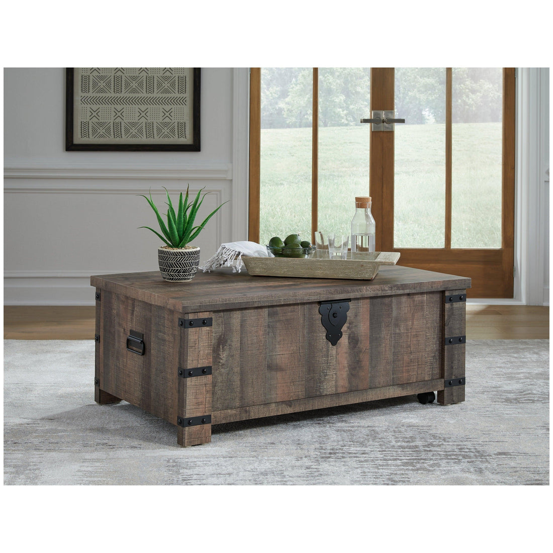 Hollum Lift-Top Coffee Table Ash-T466-9