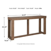 Cariton Sofa/Console Table Ash-T471-4