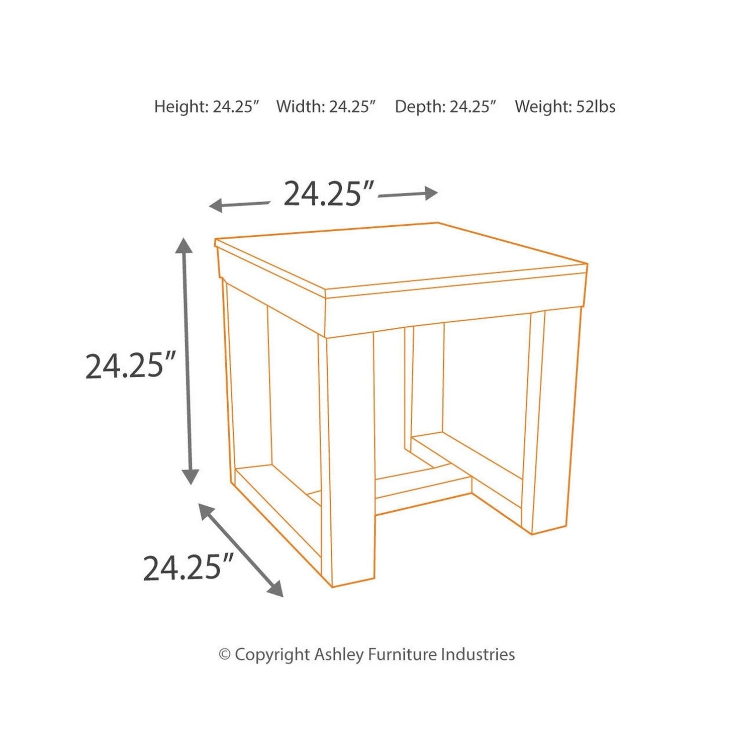 Watson Coffee Table and 2 End Tables Ash-T481T2