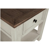 Bolanburg Chairside End Table with USB Ports & Outlets Ash-T637-7