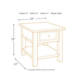 Tyler Creek End Table Ash-T736-3