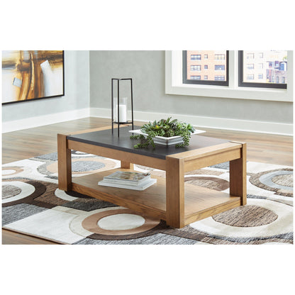 Quentina Lift Top Coffee Table Ash-T775-9